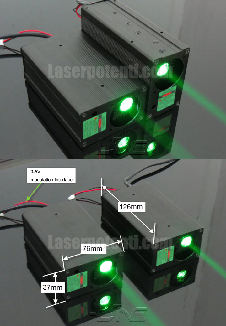 modulo laser verde