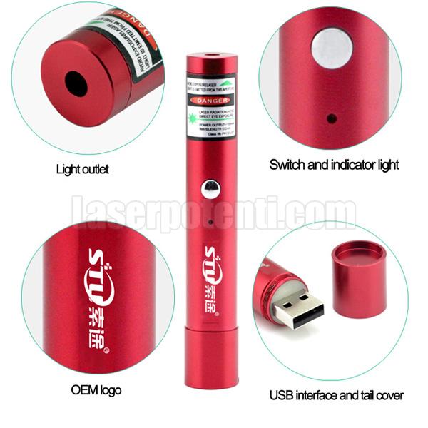 puntatore laser USB, laser classe 3B