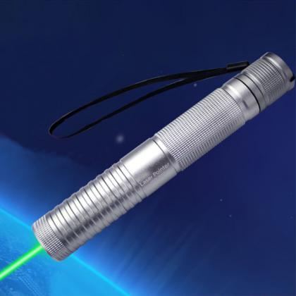 Puntatore laser verde 100mW con adattatori caleidoscopici