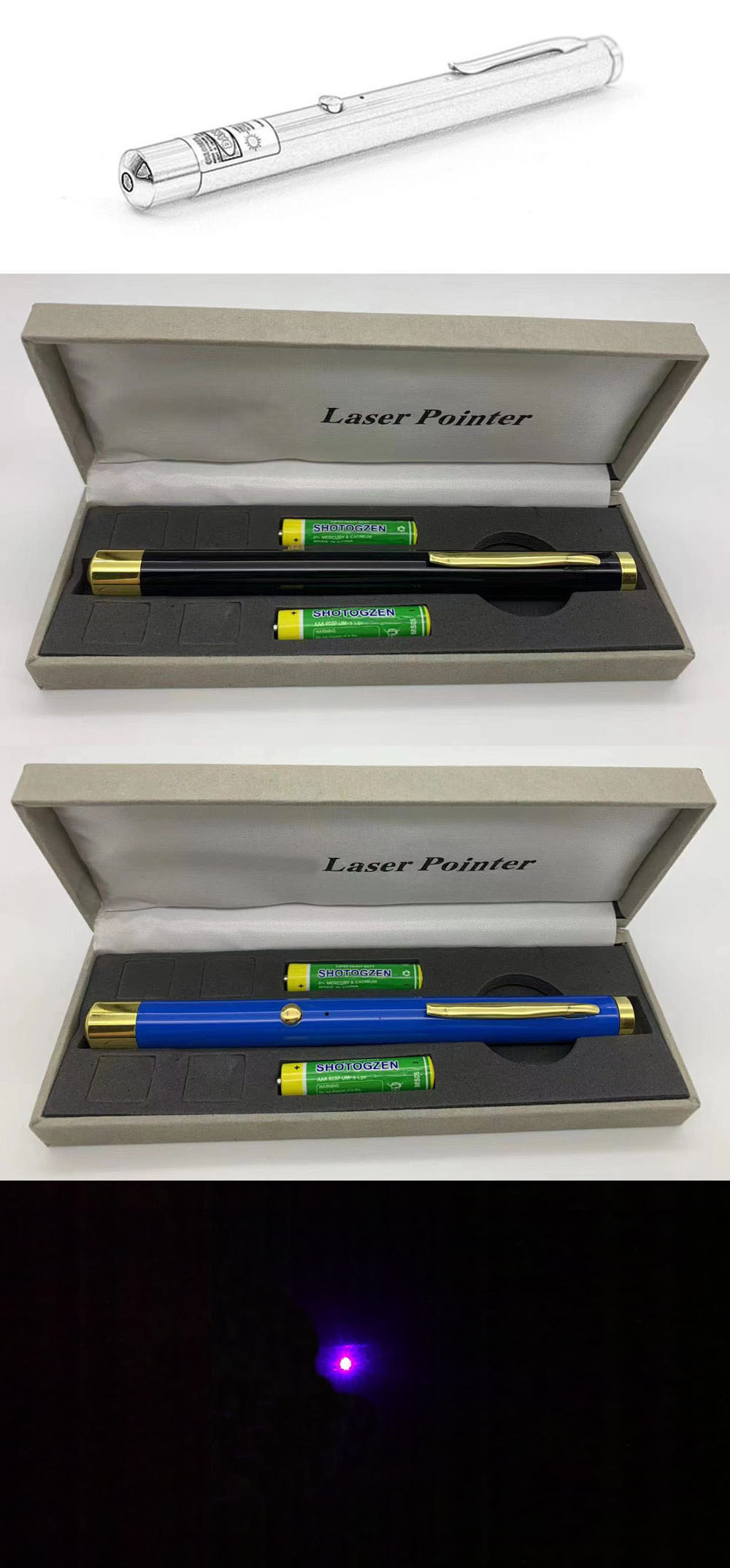 Penna laser viola 405nm