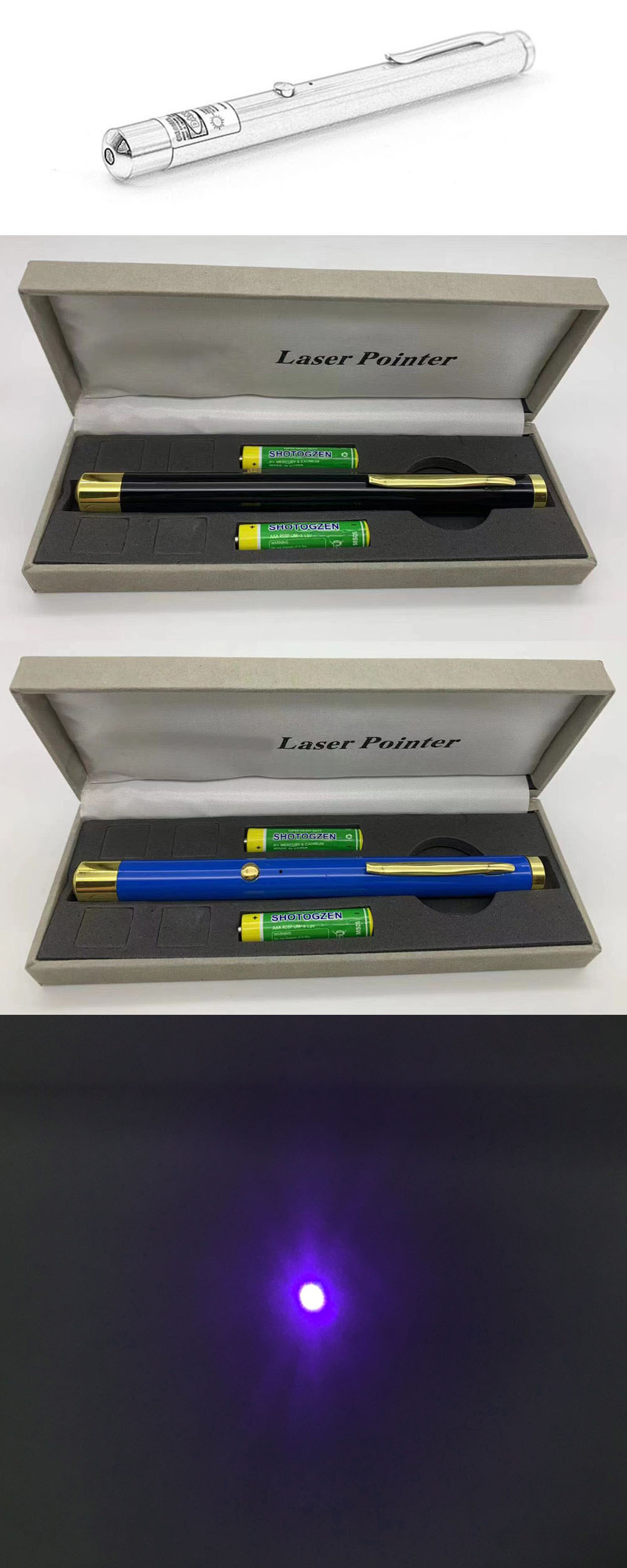 Penna laser viola 405nm