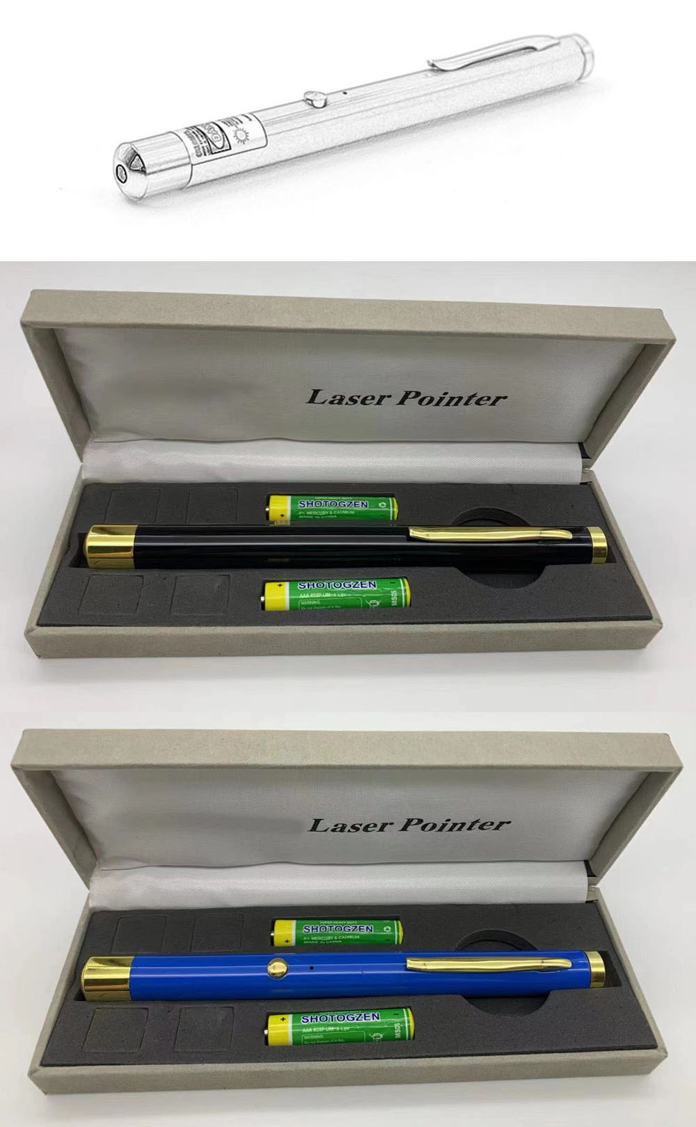 Penna laser ciano 485nm