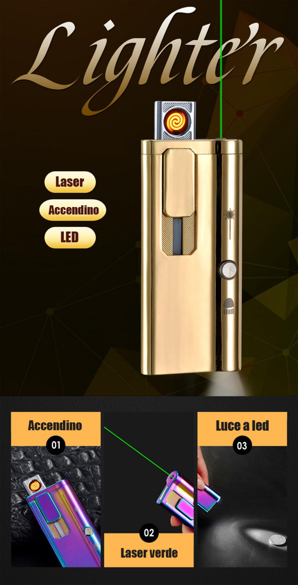 accendino laser