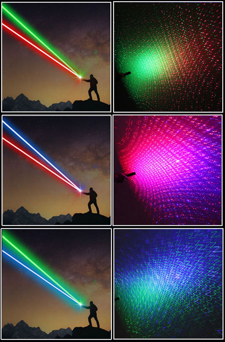 laser multicolore