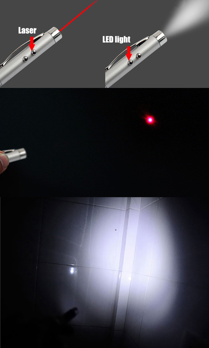 laser con luce a LED