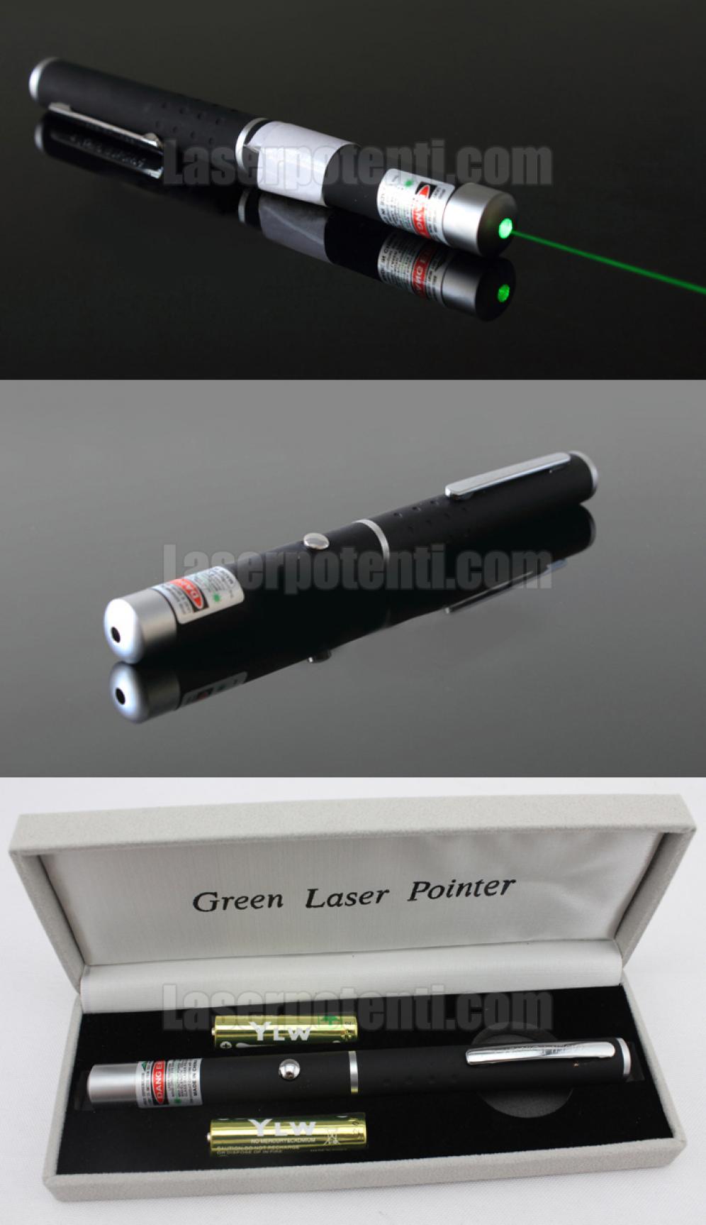 Penna puntatore laser verde 20mW economica classe 3