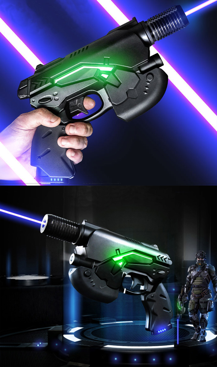 pistola puntatore laser