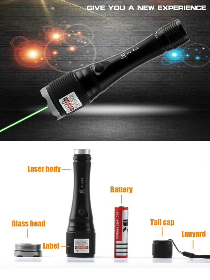 puntatore laser verde classe 3