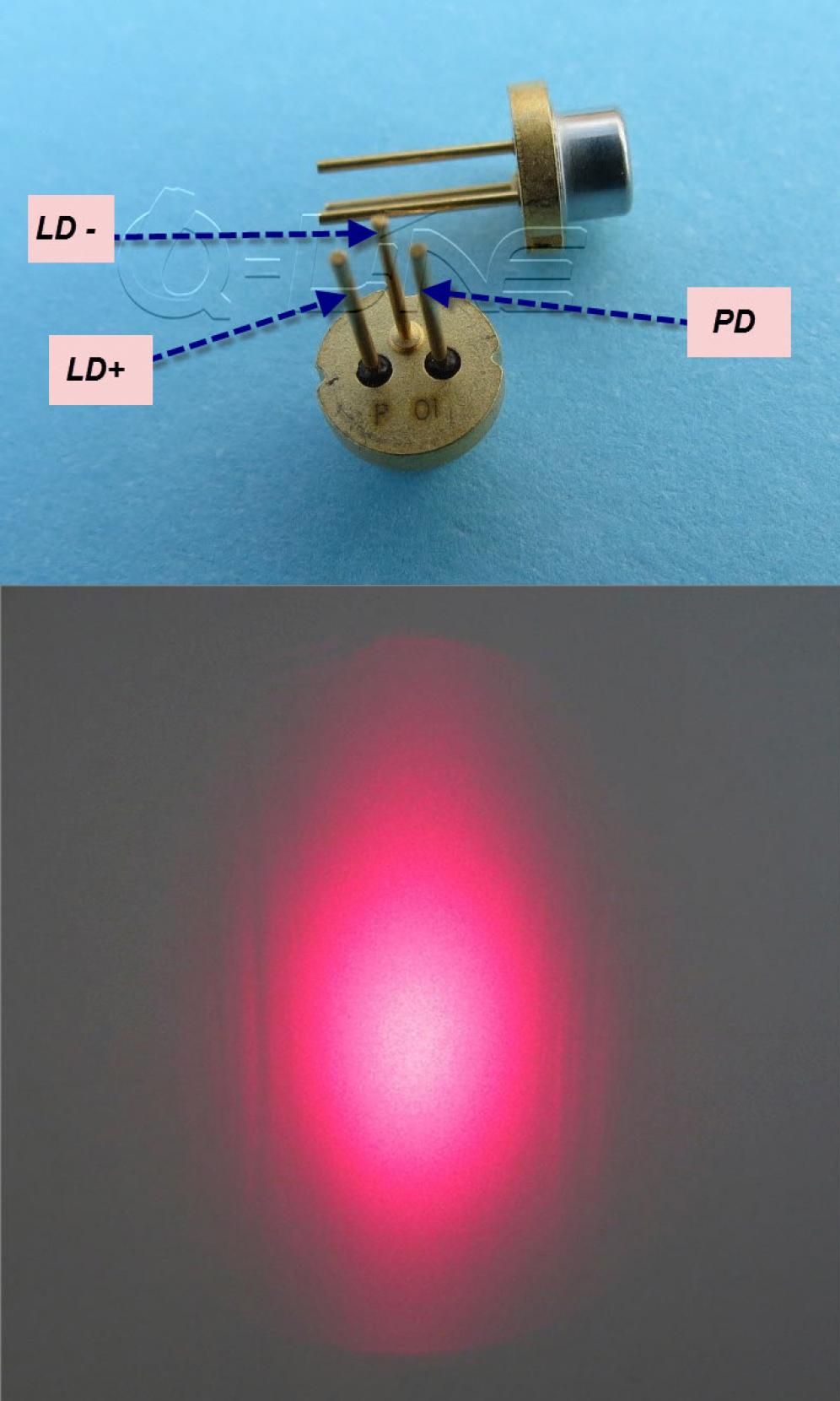 Diodo laser rosso 5mW