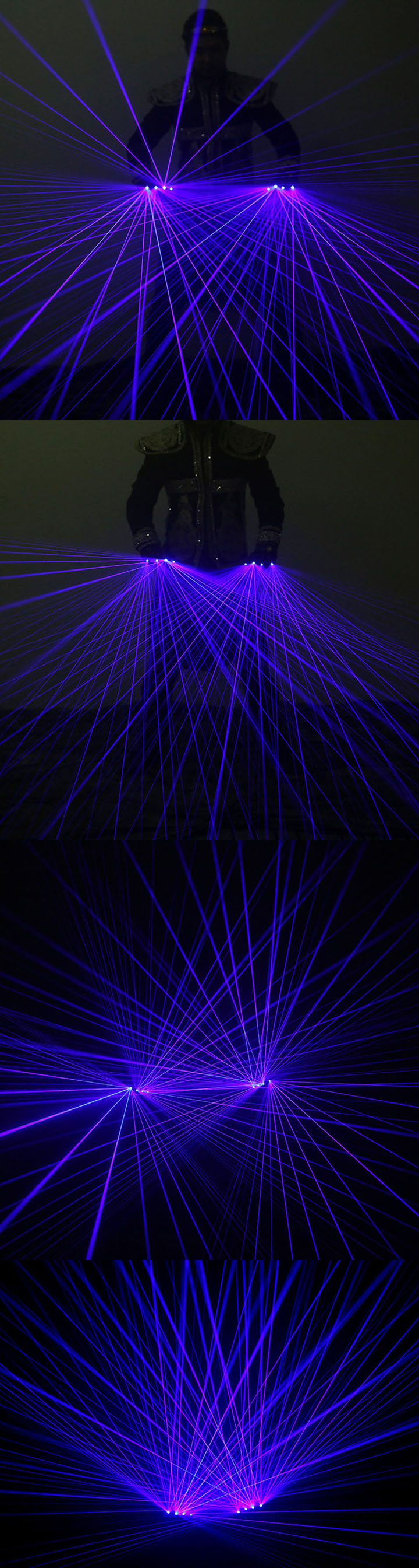 Guanto laser blu