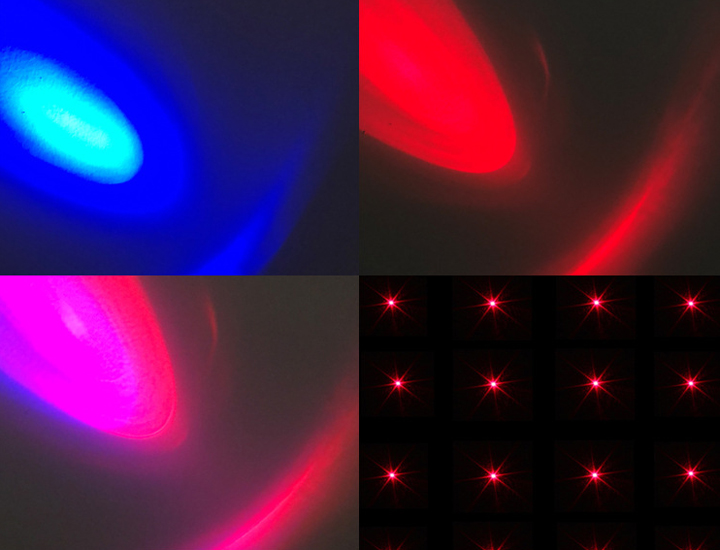 Lampada laser rossa