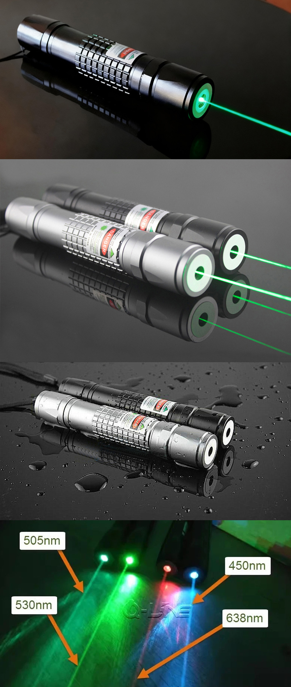 Puntatore laser 505nm economico e impermeabile