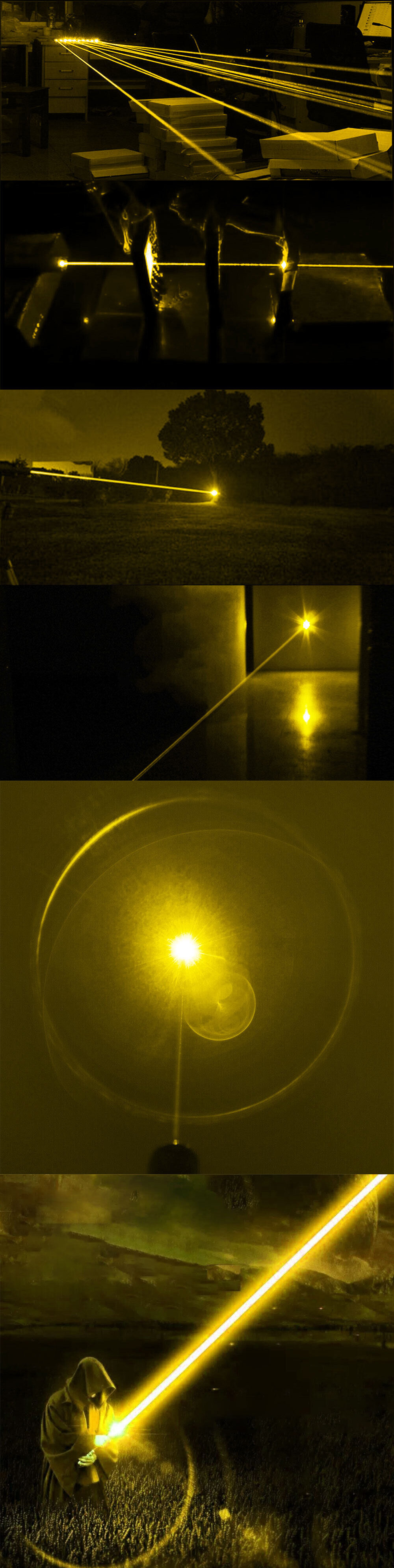 Puntatore laser giallo 590 nm