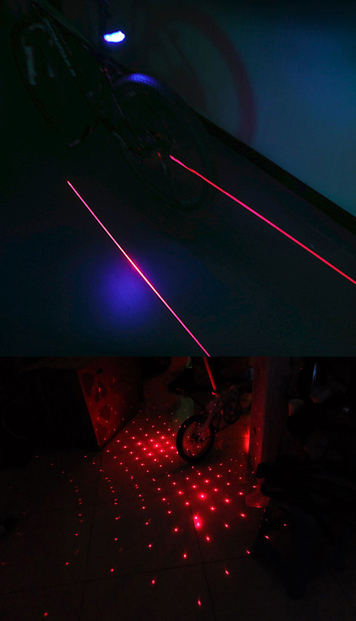 Luce laser per bici