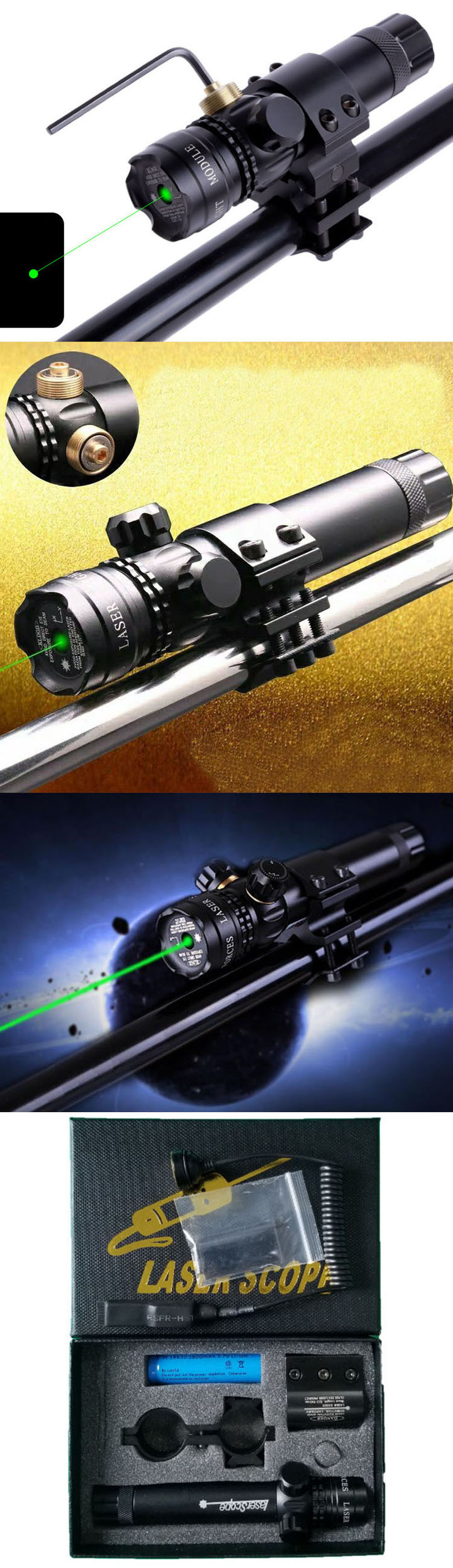 mirino laser verde 520nm