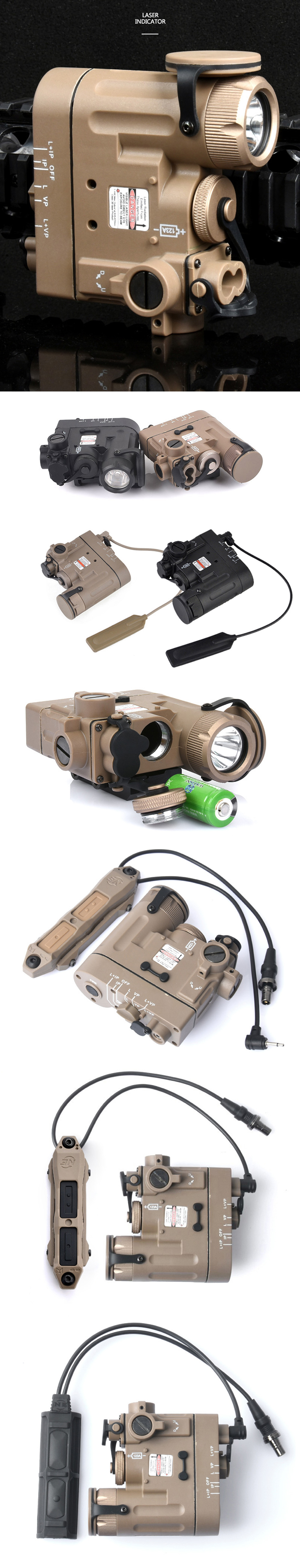Mirino laser tattico con LED