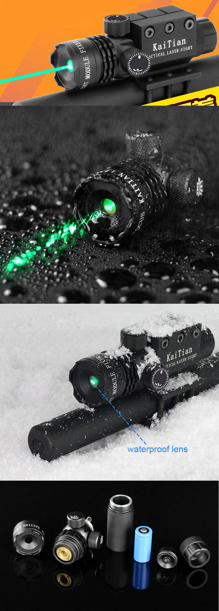 Mirino laser verde 520nm