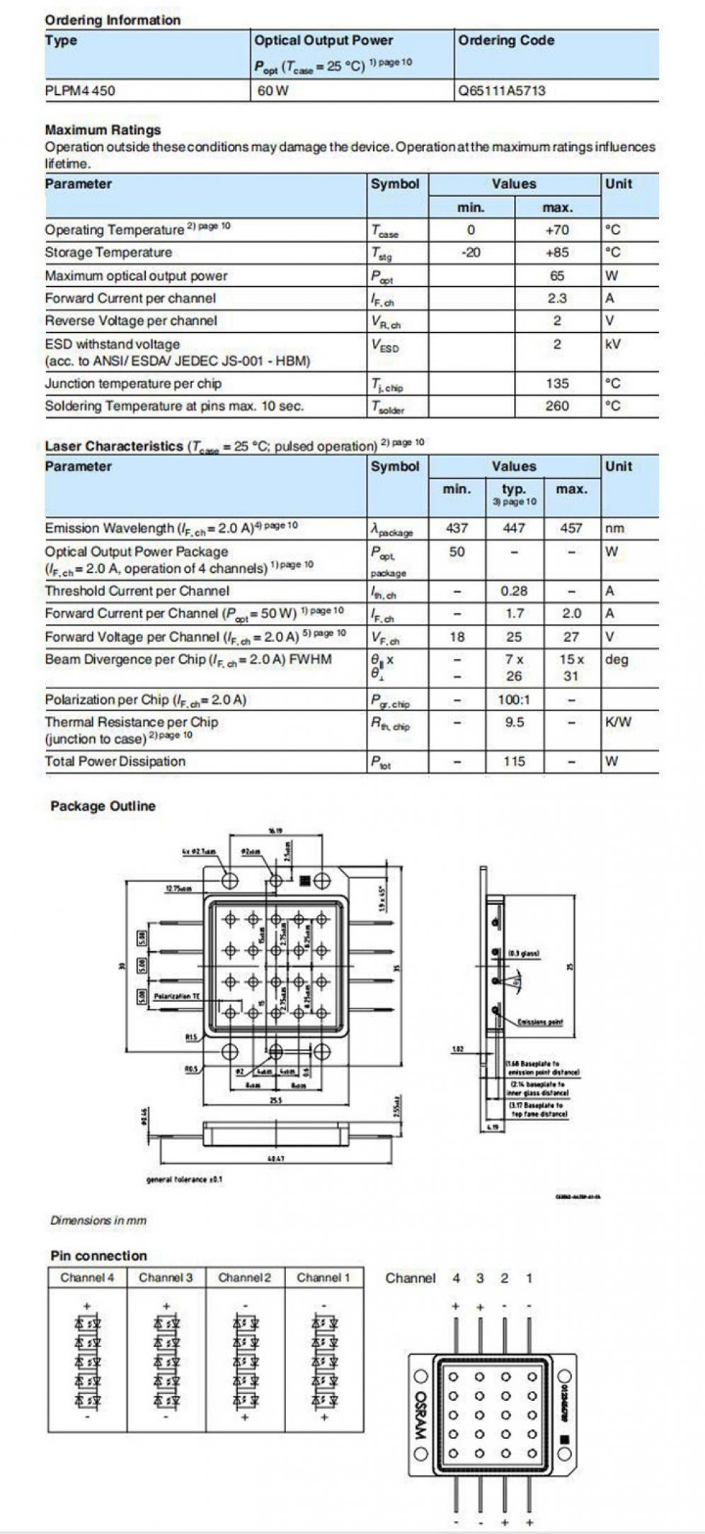 Modulo diodo laser integrato