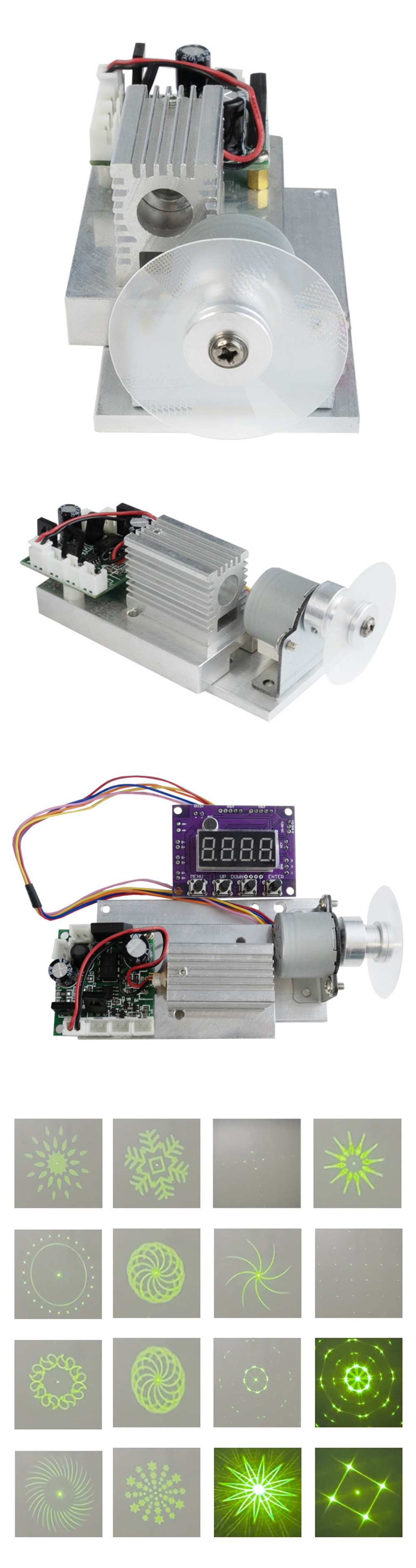 Modulo laser 555nm 50mW 12V