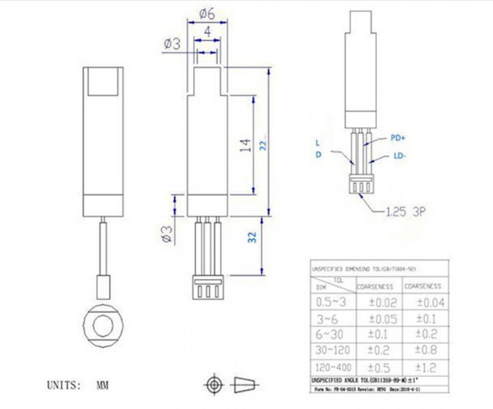 Modulo laser infrarosso 780nm