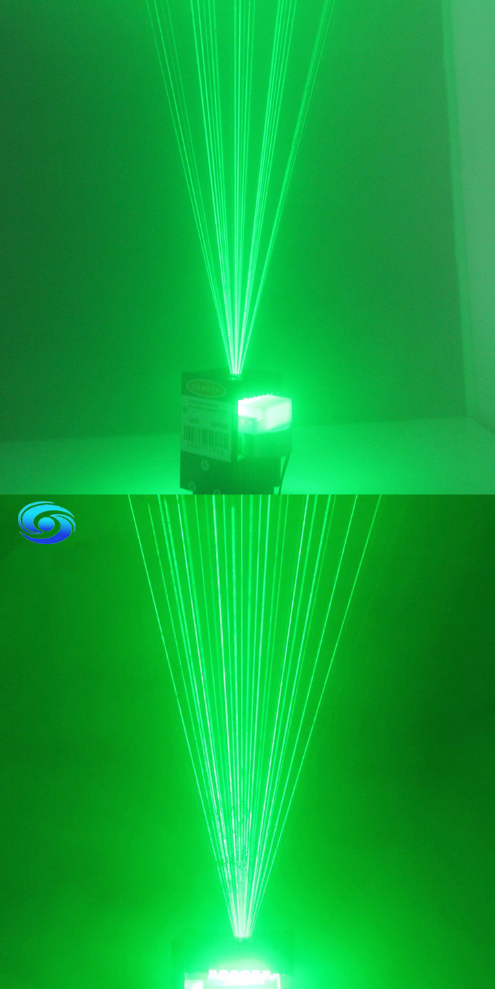 Modulo laser verde con raggi multipli rotanti