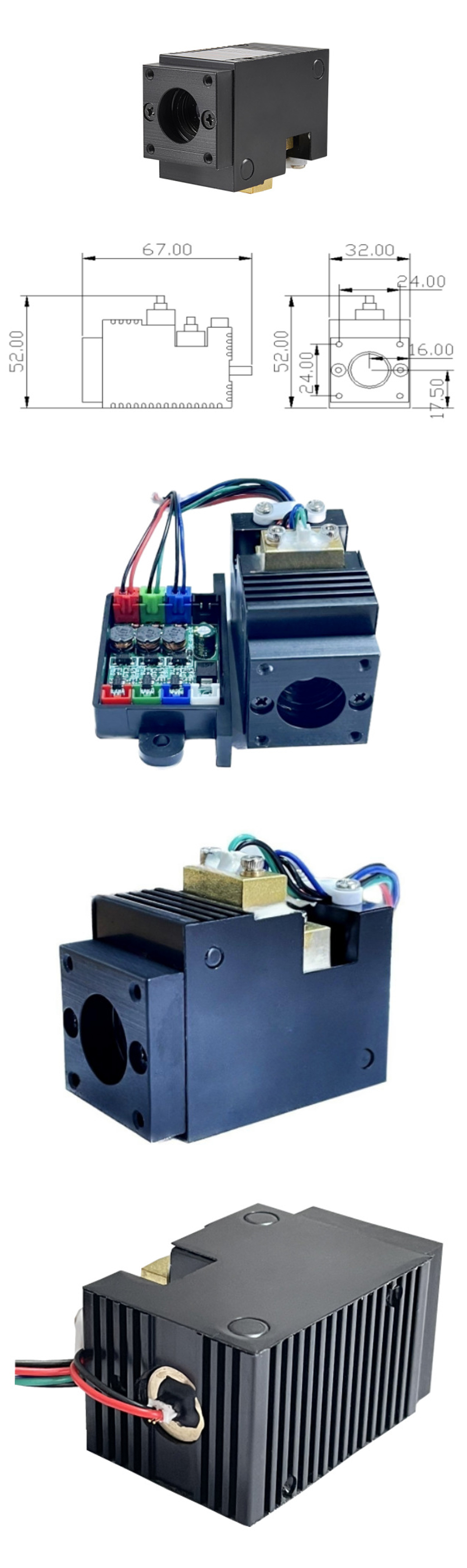 Modulo laser RGB potente 2000mW