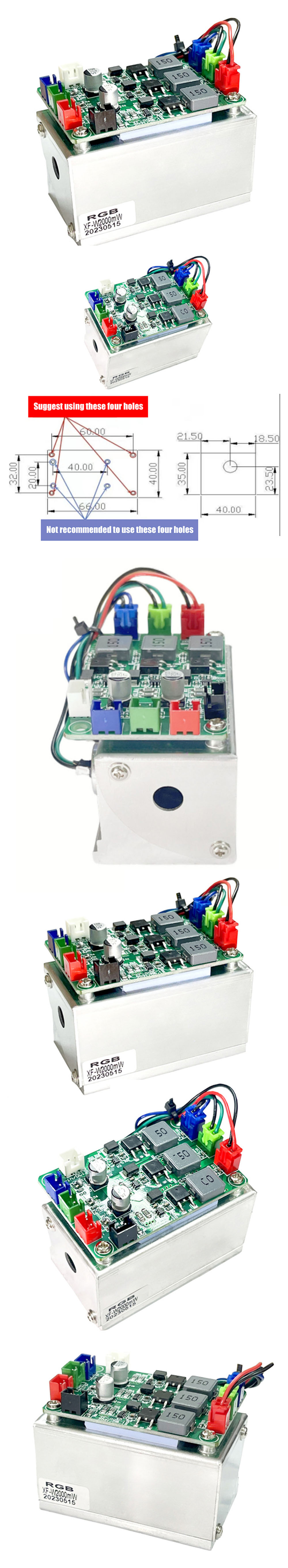 Modulo laser bianco RGB