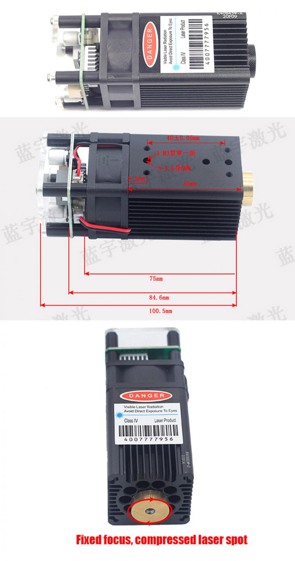 Modulo laser super potente