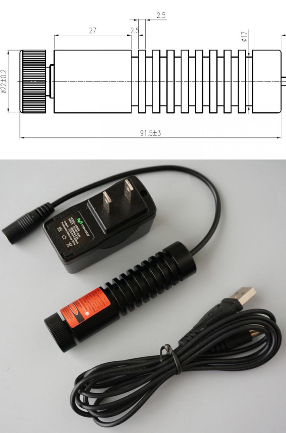 modulo laser rosso