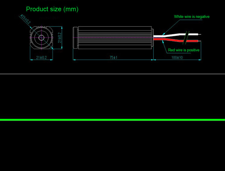 modulo laser verde punto/linea