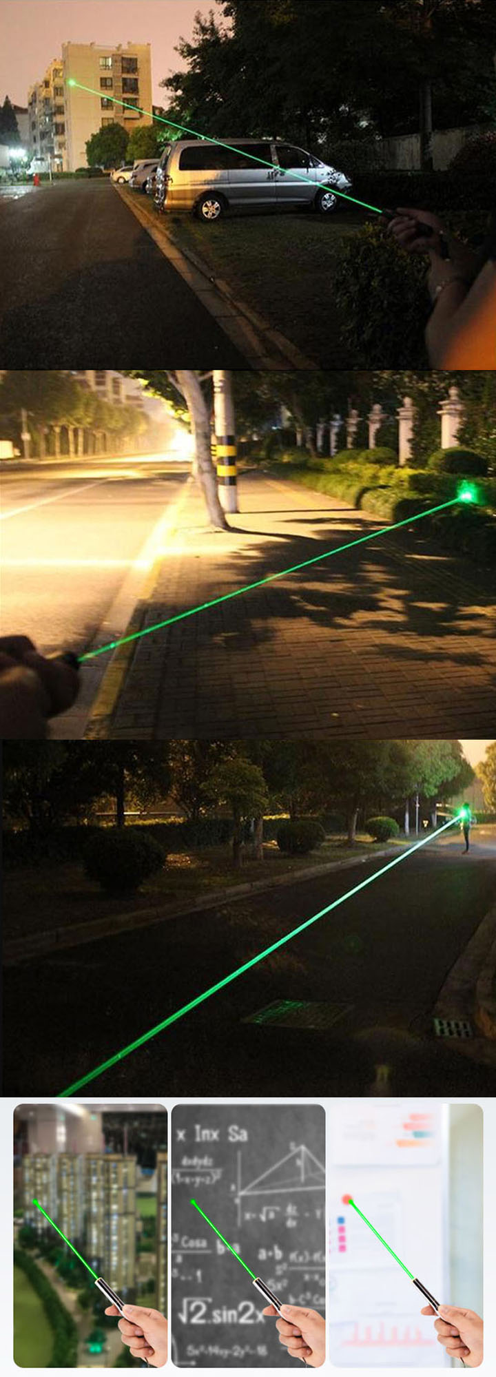 penna laser USB luce verde