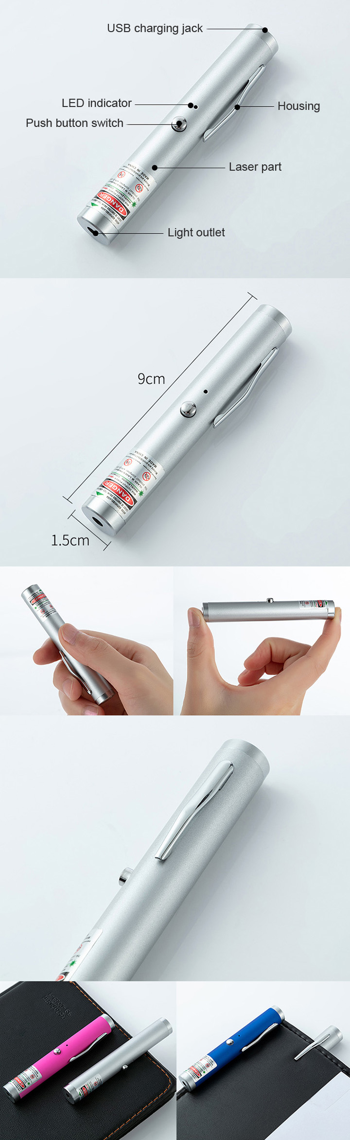 Penna laser USB
