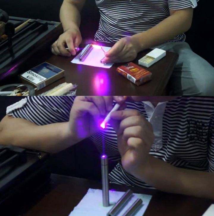 penna laser viola piccola e potente