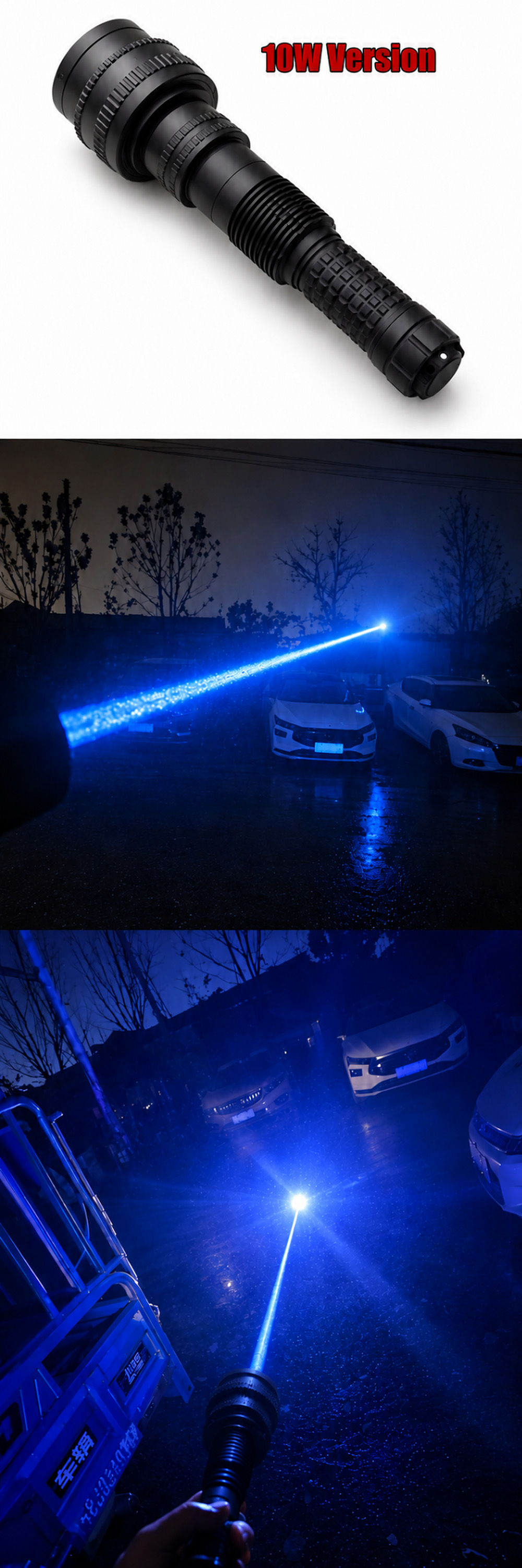 Potente puntatore laser blu 10000mW