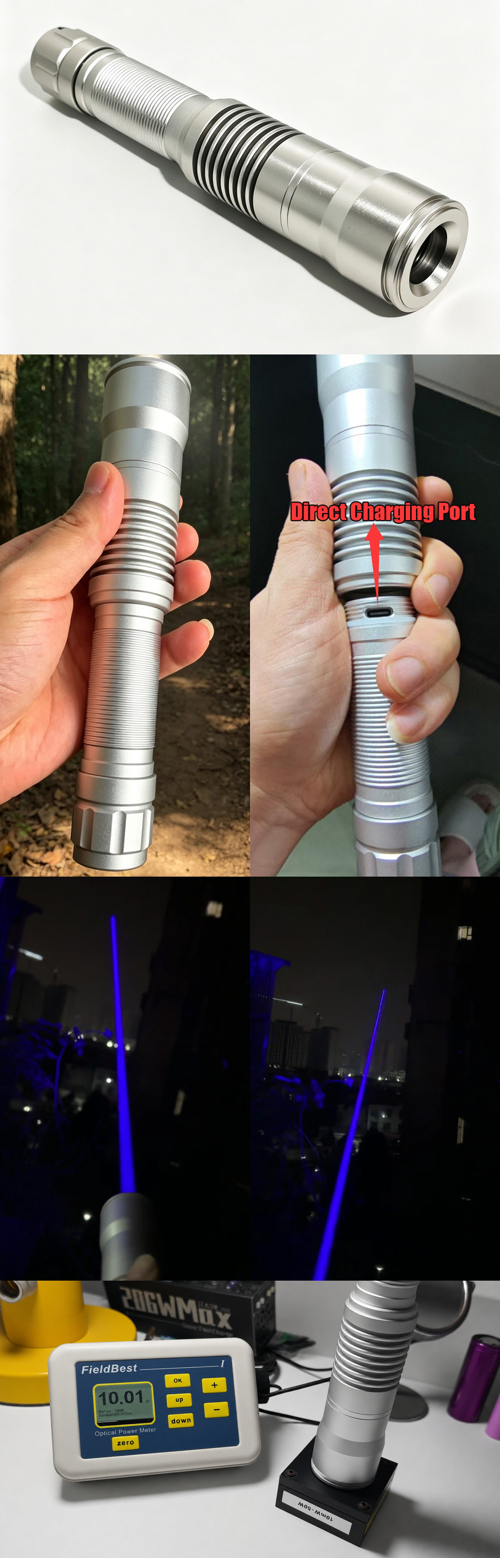 Il più potente puntatore laser a bassa divergenza