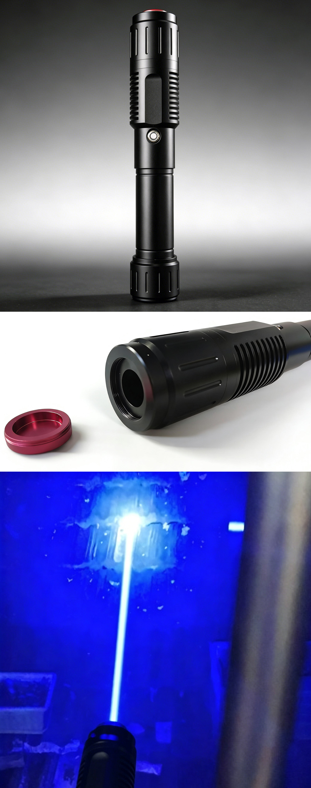 Puntatore laser blu 25W (25000mW)