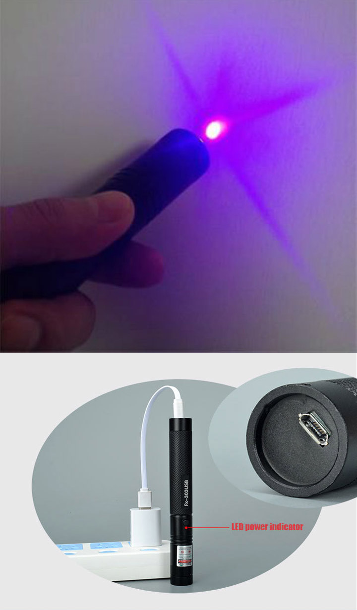 puntatore laser viola 405nm