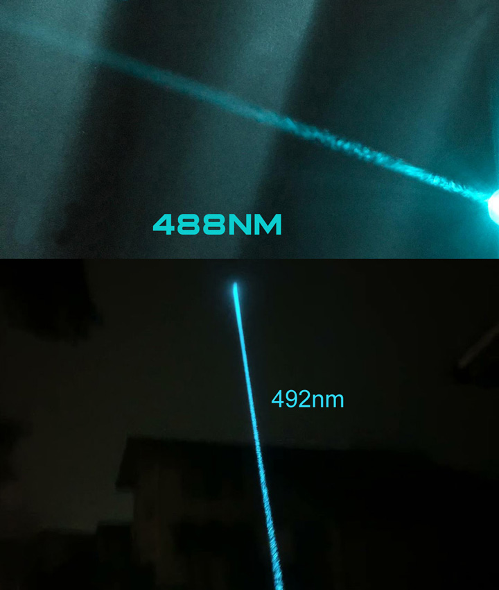 puntatore laser 488 nm / 492 nm
