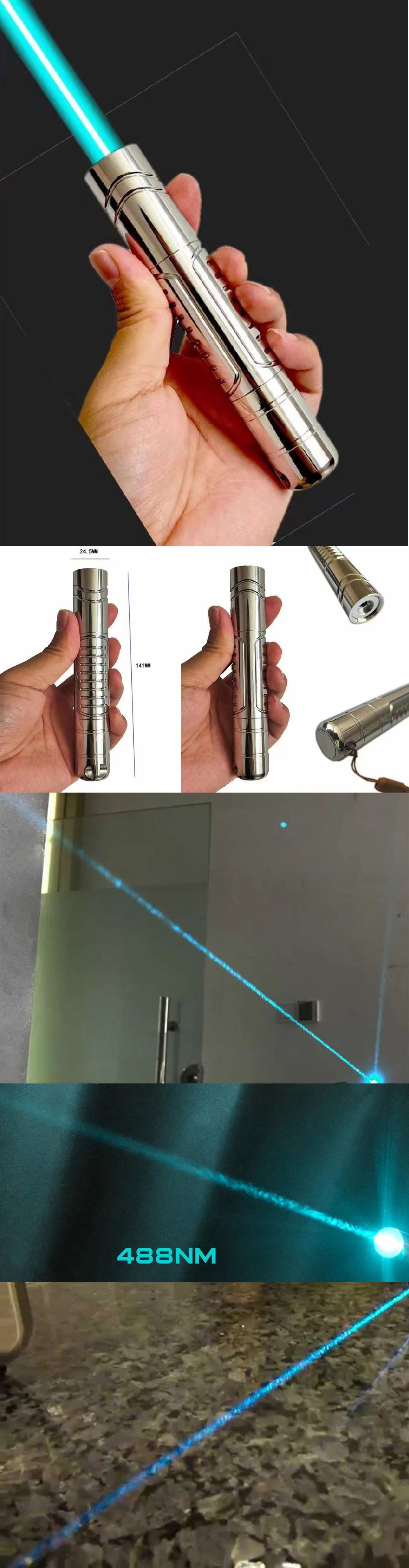 Puntatore laser ciano 488 nm