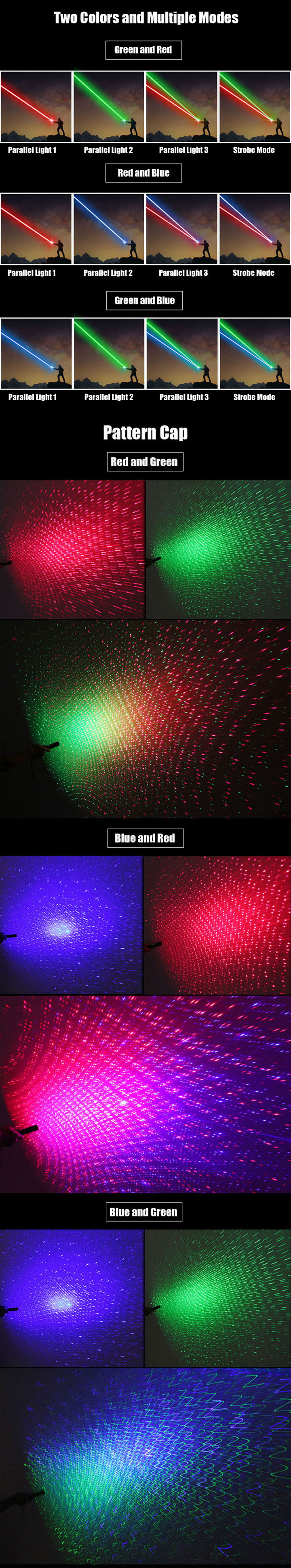 laser bicolore verde/rosso/blu