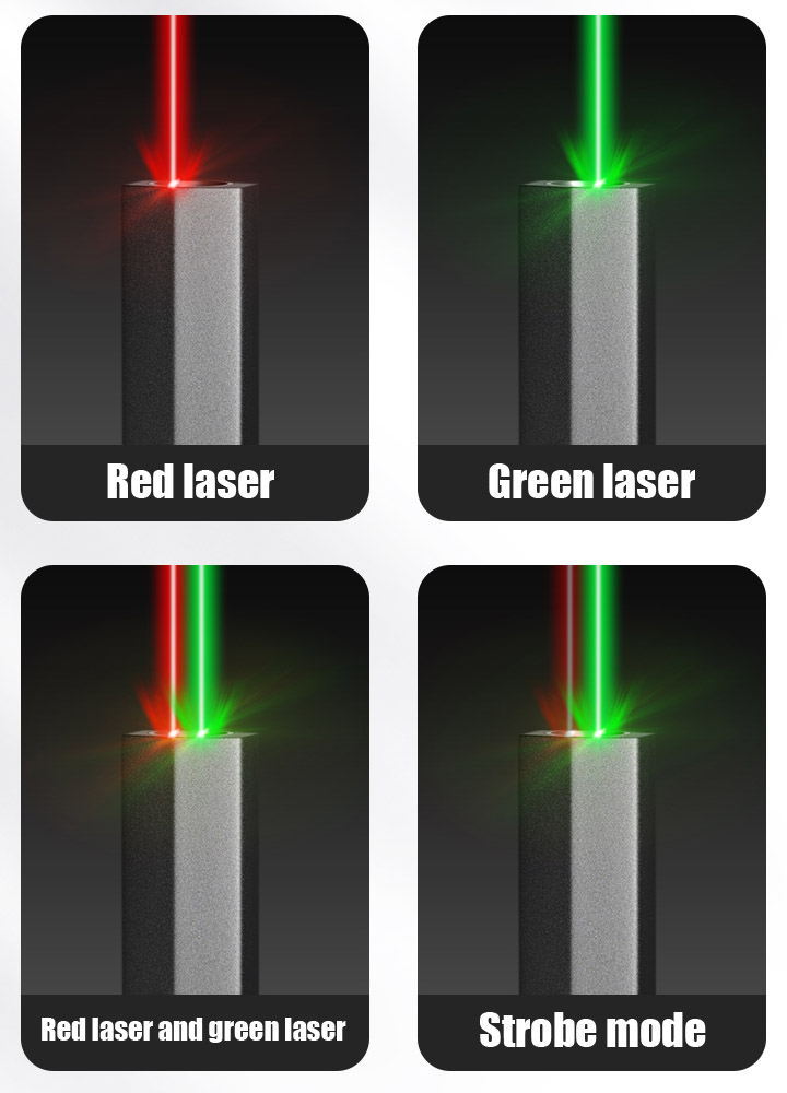 puntatore laser bicolore
