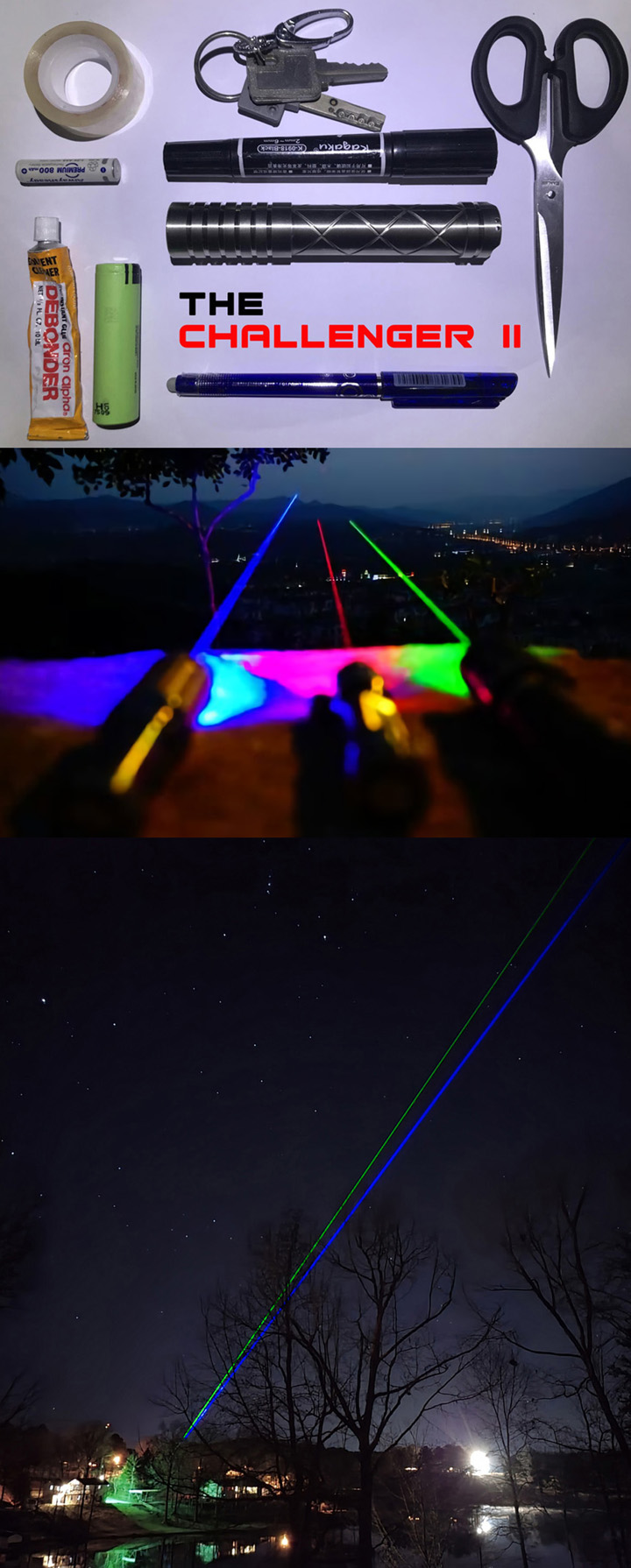 puntatore laser blu 445nm/455nm