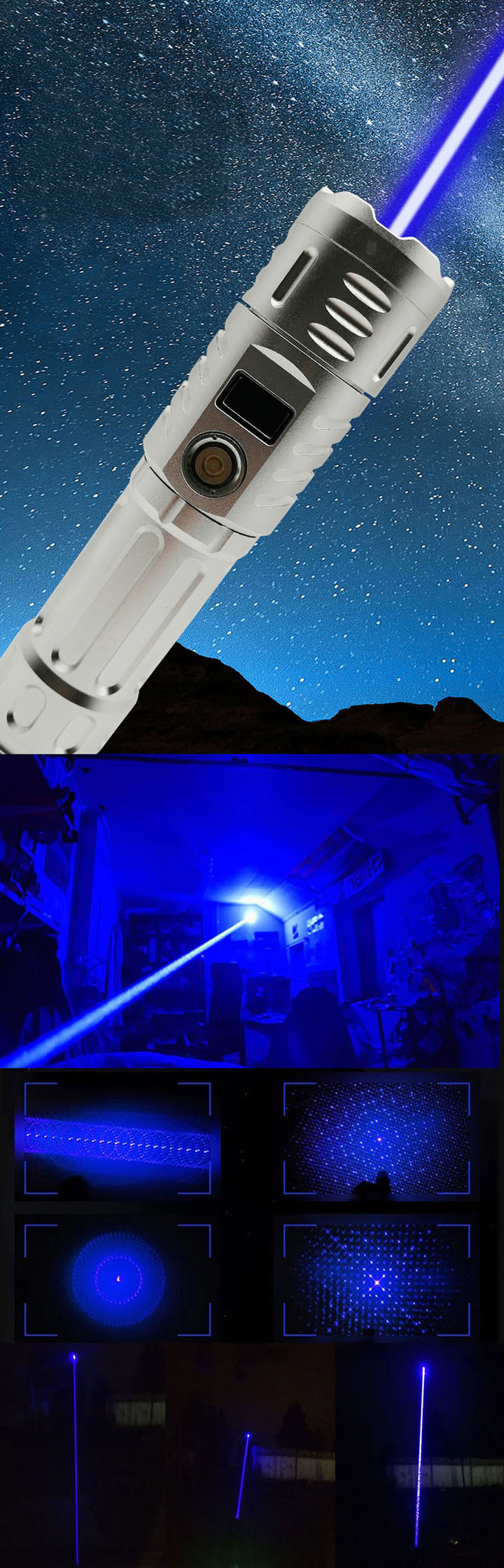 Puntatore laser blu 5500mW
