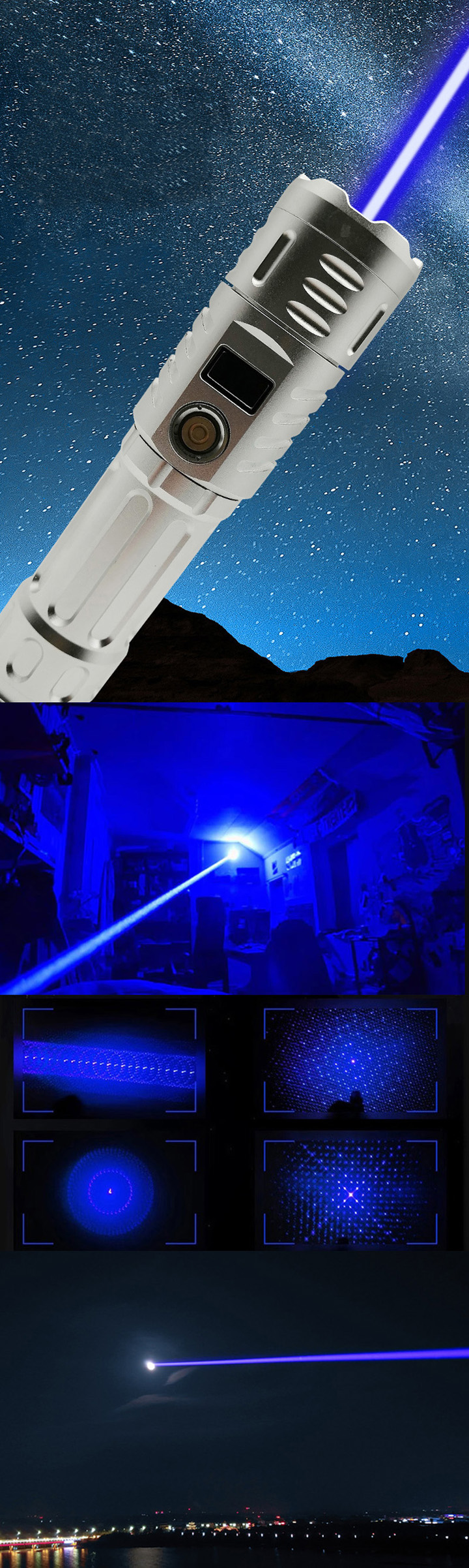 Puntatore laser blu 6000mW