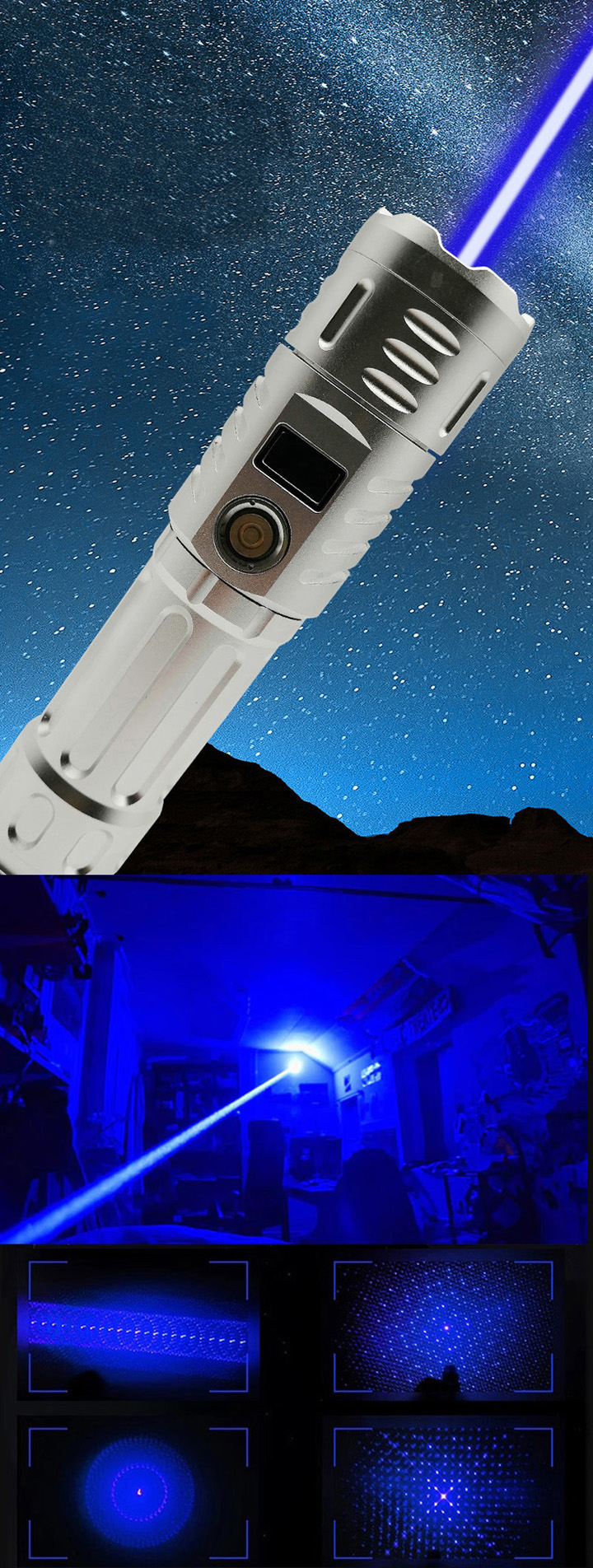 Puntatore laser blu 1600mW