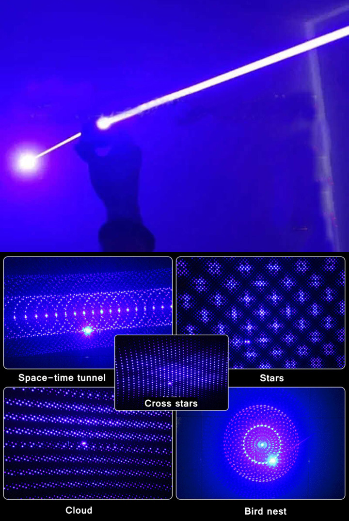 laser blu a doppio raggio