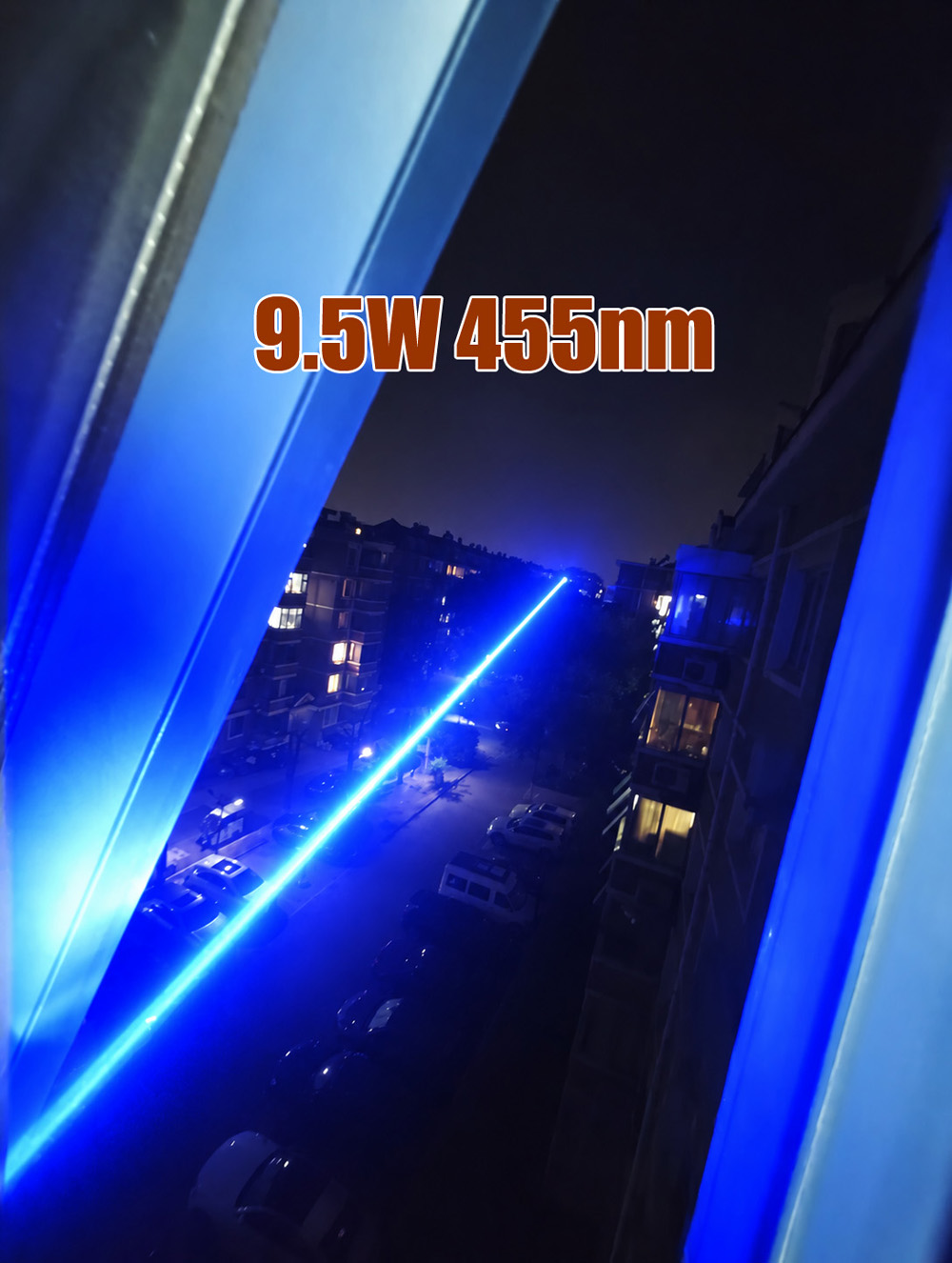 Potente laser blu da 455nm e 9W (9000mW)