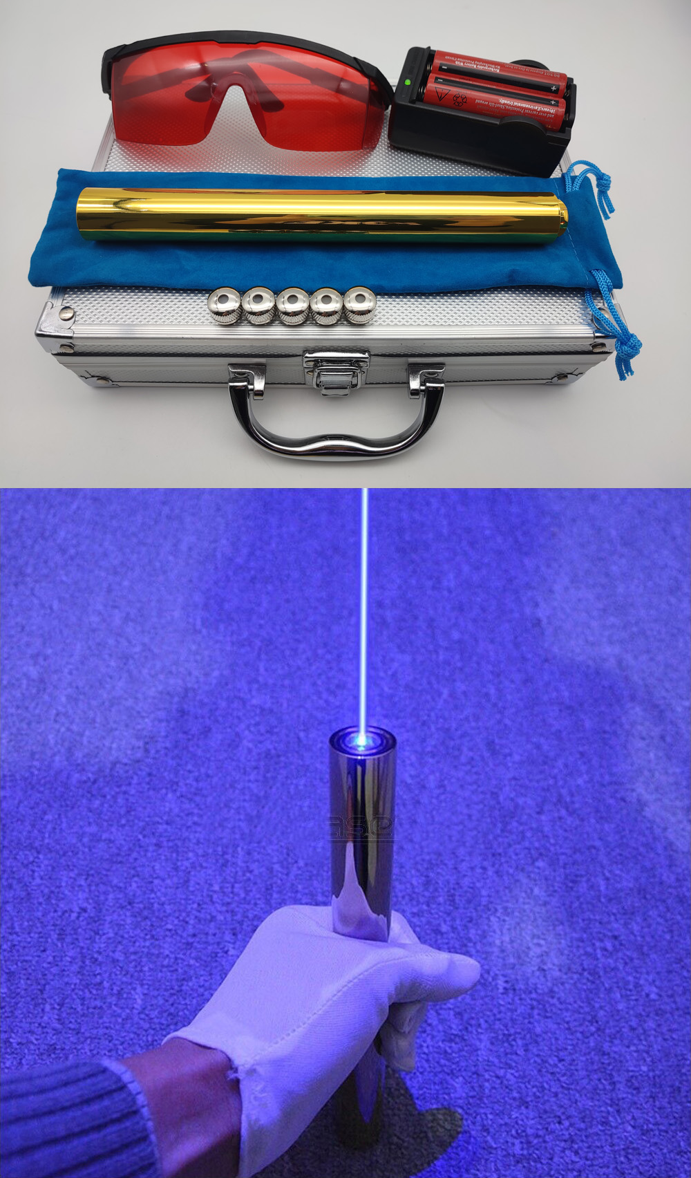 Puntatore laser blu 2W