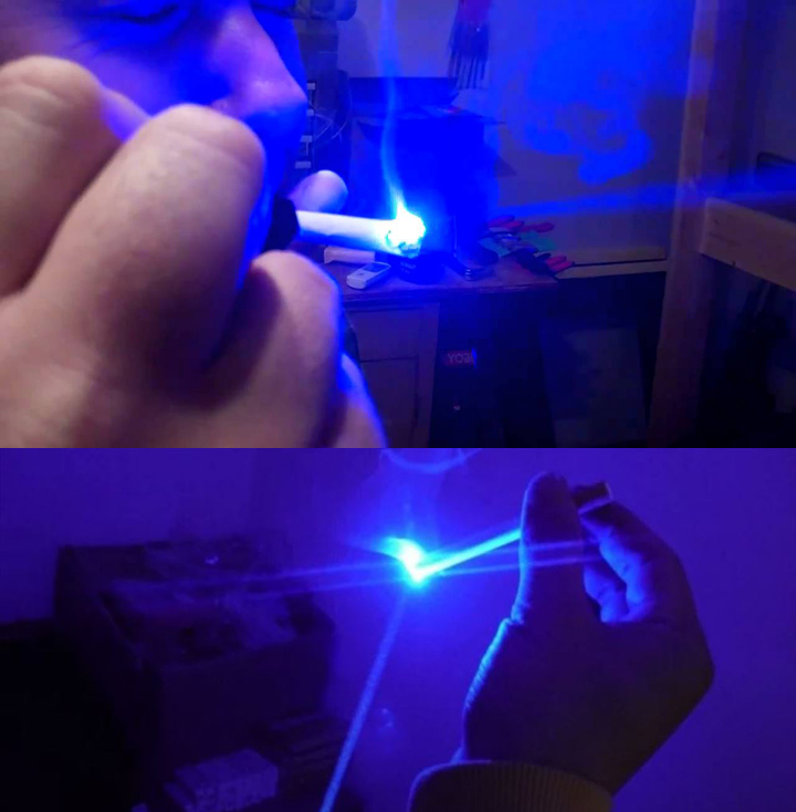 Puntatore laser blu subacqueo