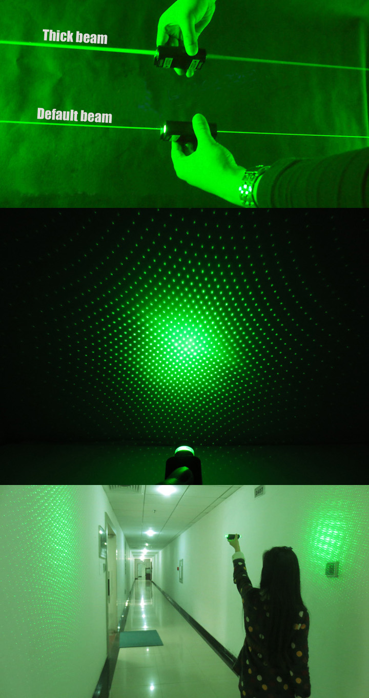 laser verde a doppio raggio
